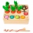 Baby Carrot Harvest Game Wooden Toy Sorters For Children 1 2 3 Year Matching Puzzle Stacking Blocks Toy Montessori Education Toy