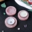 1PC Natural Crystal Rose Quartz Candlestick Powder Crystal Raw Stone Round Aromatherapy Candle Home Decoration