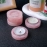 1PC Natural Crystal Rose Quartz Candlestick Powder Crystal Raw Stone Round Aromatherapy Candle Home Decoration