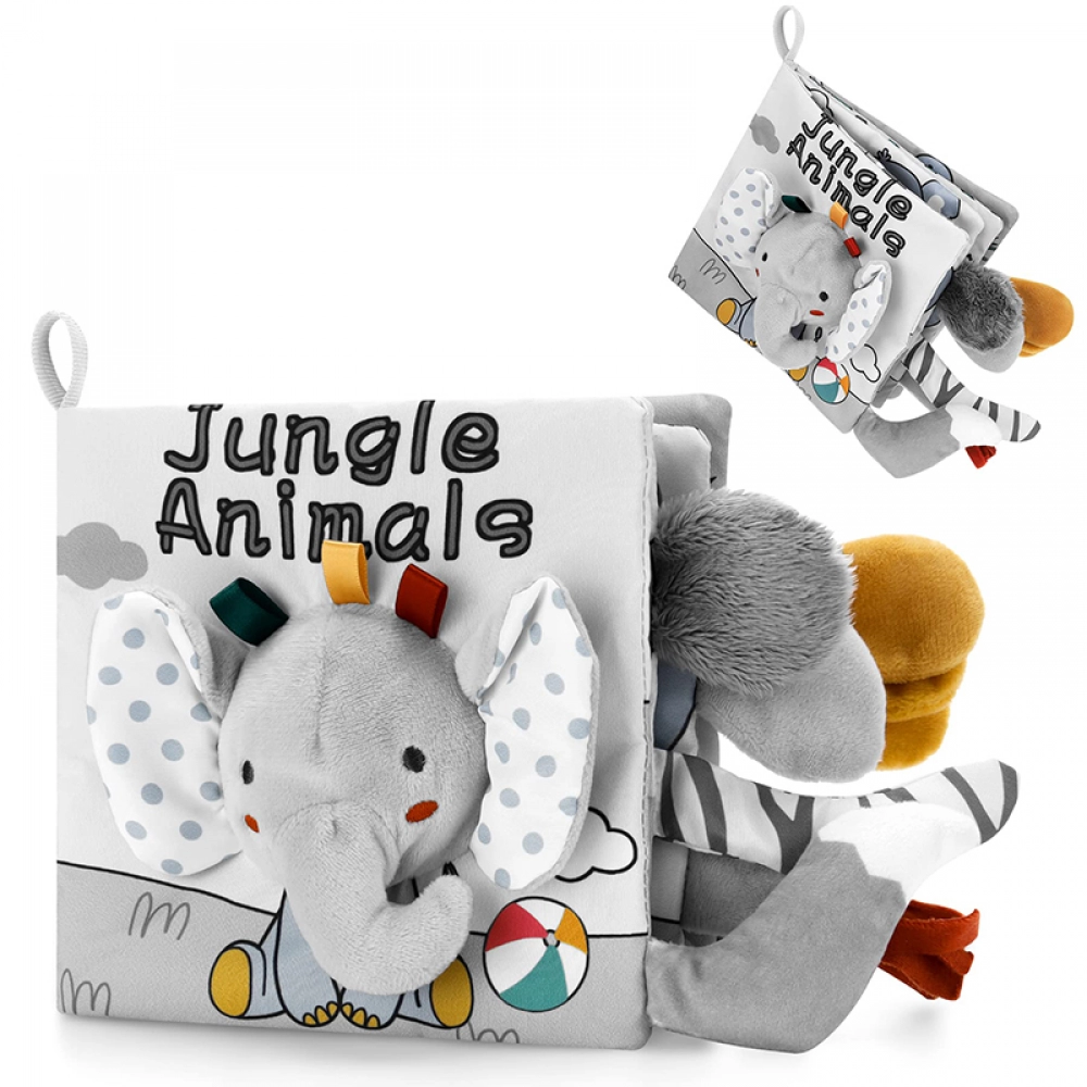 Soft Baby Books 3D Touch Feel High Contrast Cloth Book Sensory Early Learning Stroller Toys for Infant Toddler Gifts 0-12 Months Soft Baby Books 3D Touch Feel High Contrast Cloth Book Sensory Early Learning Stroller Toys for Infant Toddler Gifts 0-12 Months